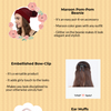 6 winter hair accessories