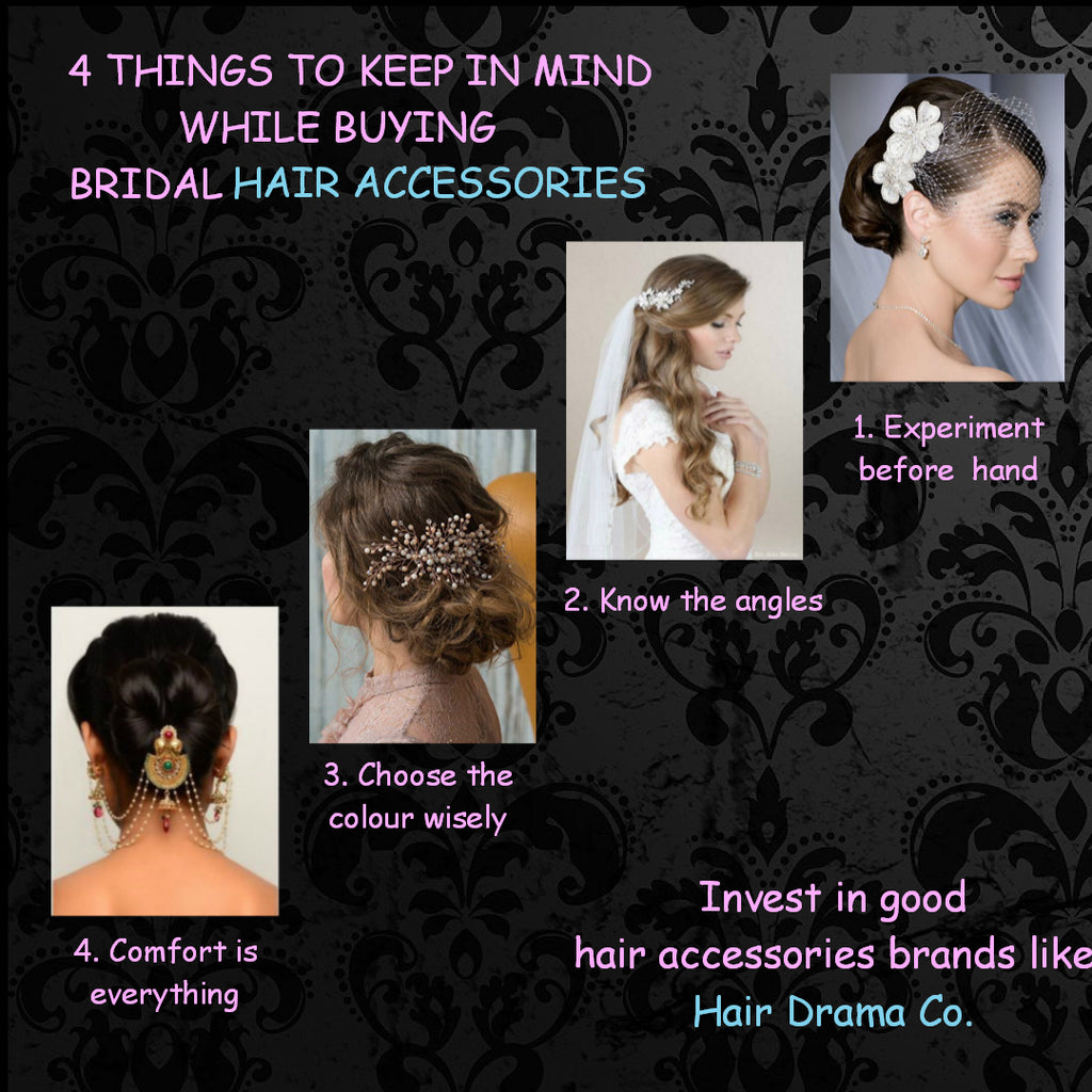 4 things to keep in mind while buying bridal hair accessories