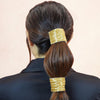 Embellished Ponytail Holder - Gold