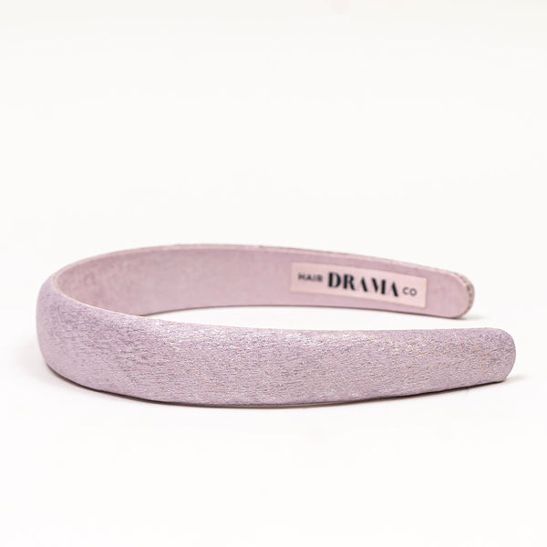 Foil Puff Hair Band - Lilac