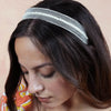 HDC x Emily in Paris Crystal & Pearl Mesh Hair Band - Pastel Yellow