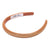 Thin Metallic Hair Band - Brown