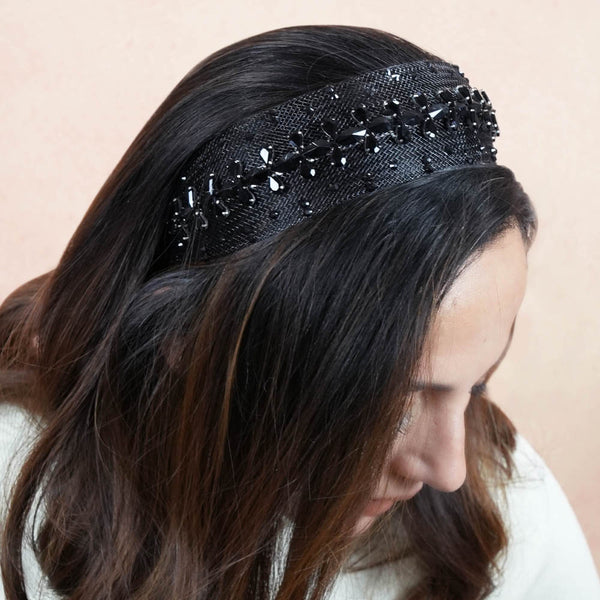 HDC x Emily in Paris Crystal Mesh Hair Band - Black