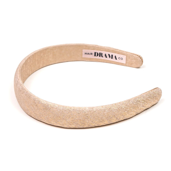 Foil Puff Hair Band - Beige