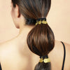 Gold Metal Coin Hair Ties - Set of 2