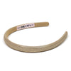 Thin Metallic Hair Band - Ivory Gold