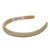 Thin Metallic Hair Band - Ivory Gold