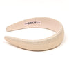 Broad Metallic Hair Band - Pearl Silver