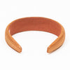Broad Metallic Hair Band - Brown