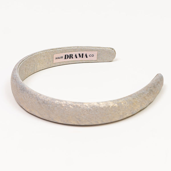 Foil Puff Hair Band - Blue