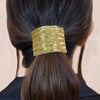 Embellished Ponytail Holder - Gold