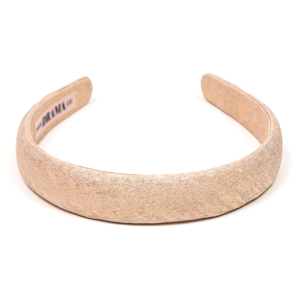 Foil Puff Hair Band - Beige