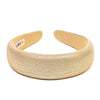 Broad Metallic Hair Band - Ivory Gold