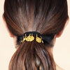 Gold Metal Coin Hair Ties - Set of 2