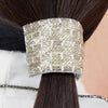 Embellished Ponytail Holder - Silver