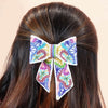 Embellished Hair Bow Alligator Clip - Multi