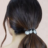 Silver Metal Coin Hair Ties - Set of 2