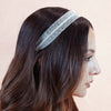 HDC x Emily in Paris Crystal Mesh Hair Band - Pastel Yellow