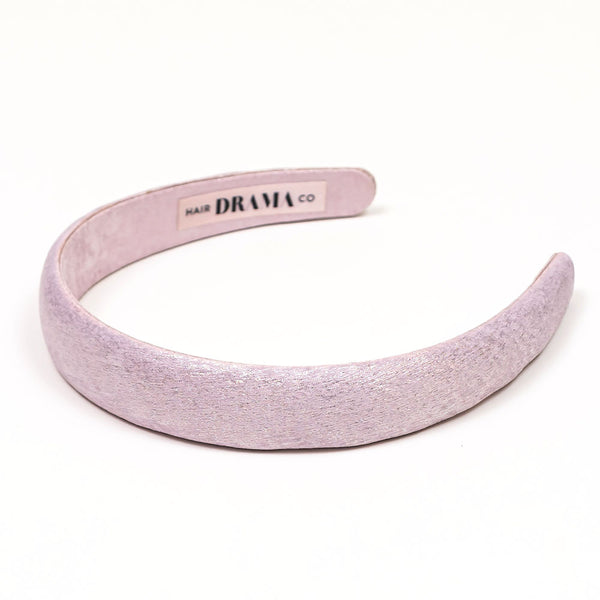 Foil Puff Hair Band - Lilac