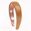 Broad Metallic Hair Band - Brown