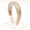 Broad Metallic Hair Band - Pearl Silver