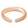 Silk Satin Puff Hair Band with Rhinestones - Champagne