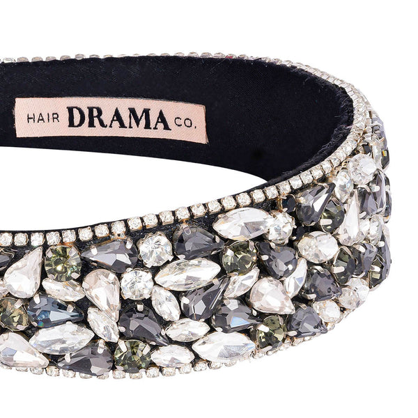 Rosemary Flat Hair Band - Grey