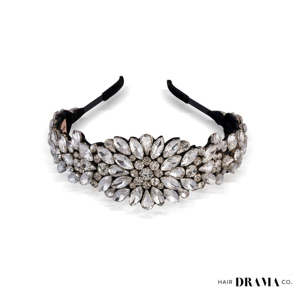 Rosemary Broad Headband - Silver