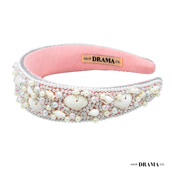 Shell & Pearl Flat Band - Pink