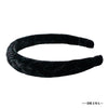 Velvet Braided Headband - Black