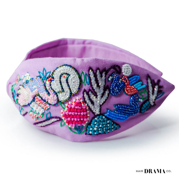 Not a Black Swan Knotted Headband - Lilac