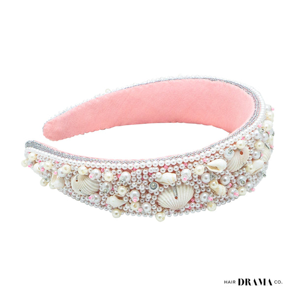 Shell & Pearl Flat Band - Pink