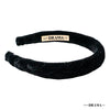 Velvet Braided Headband - Black