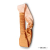 Silk Satin Braided Stretch Headband - Peach & Orange