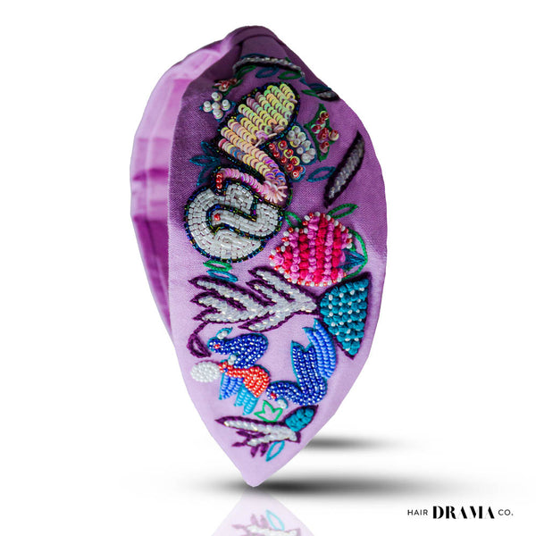 Not a Black Swan Knotted Headband - Lilac