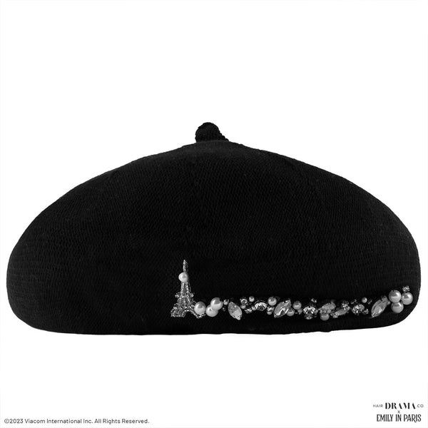 Black Wool Beret