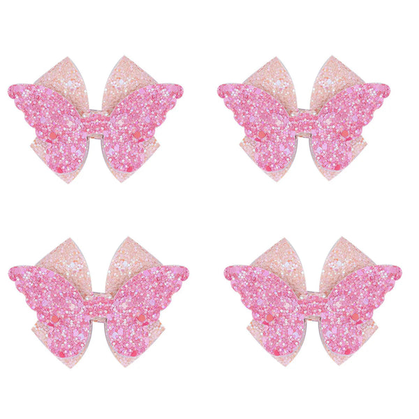 Rainbow Unicorn Gift Box with 1 Knotted Hair Band, 4 Hair Bow Pins & 4 Mini Clamps