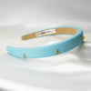 Sky Blue Puff Hair Band - 5 Charms
