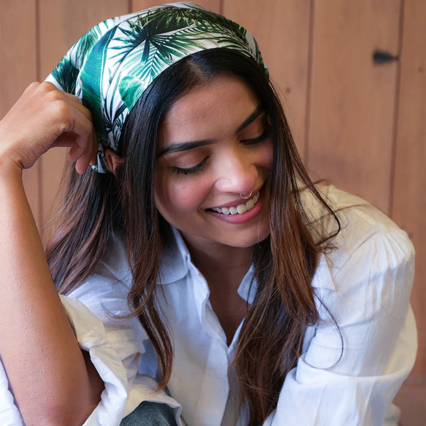 Tropical Headscarf Headband with elastic