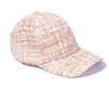 Beige Tweed Baseball Cap