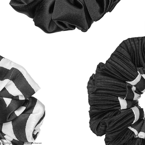 HDC x Emily in Paris Monochrome Satin Scrunchies- Set of 3