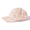 Beige Tweed Baseball Cap