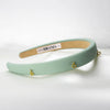 Mint Green Puff Hair Band - 5 Charms