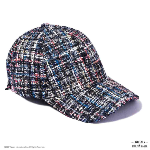 HDC x Emily in Paris Deep Blue Tweed Baseball Cap