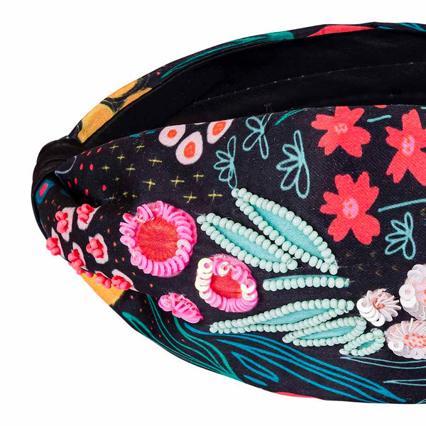 Tropical Knotted Hair Band - Multi