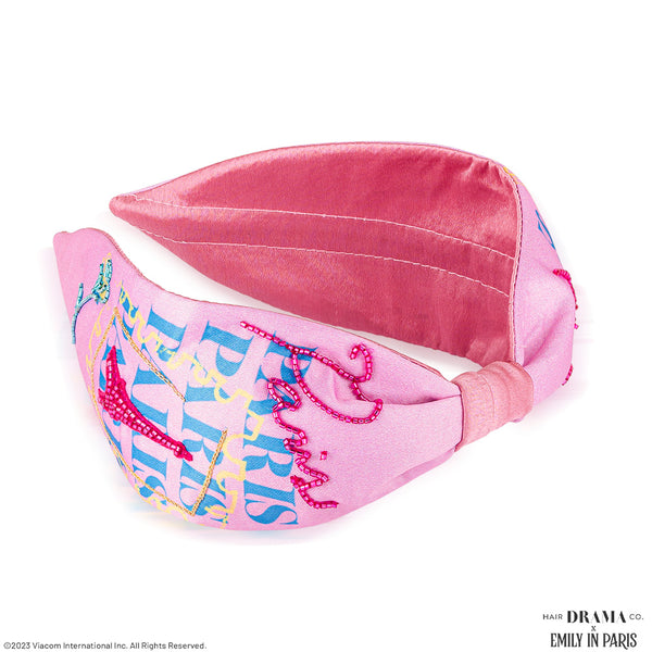 HDC x Emily in Paris Embellished Eiffel Hair Band - Pink