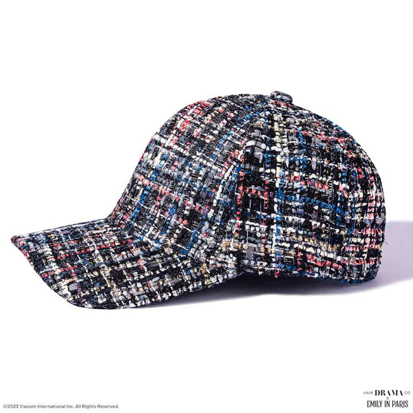 HDC x Emily in Paris Deep Blue Tweed Baseball Cap