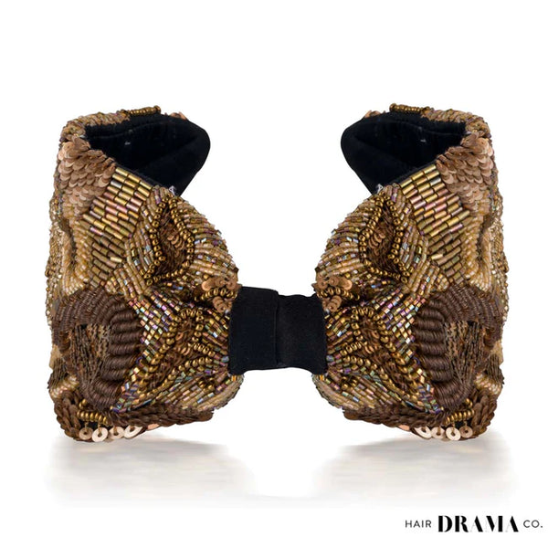 Gracious Knotted Headband - Bronze