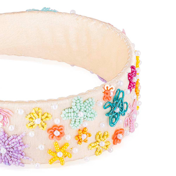 Summer Bloom Embellished Hairband - Multi
