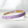 Lilac Puff Hair Band - 8 Charms